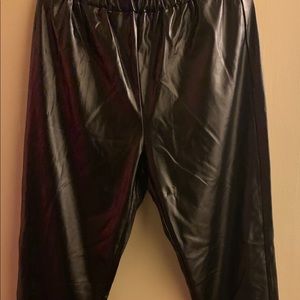 pull up leather pants